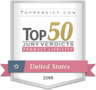 TopVerdict.com Top 50 Jury Verdicts - Product Liability - United States 2018
